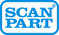 Oud Scanpart logo van 1988 tm 2005